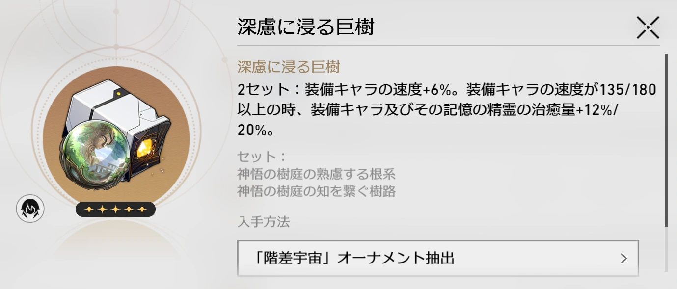「深慮に浸る巨樹」セット